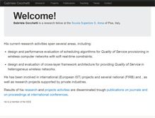 Tablet Screenshot of gabrielececchetti.it